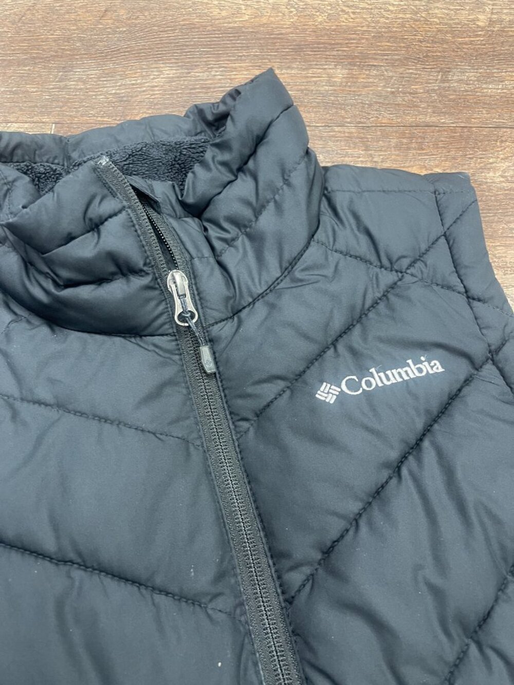 Columbia Omni-Heat Black Quilted Insulated Vest Medium - Picture 4 of 8